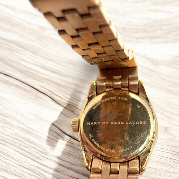 Marc Jacobs Peeker Pink Dial Rose Gold Stainless Steel Strap Watch Women MBM3377 - Picture 10 of 10